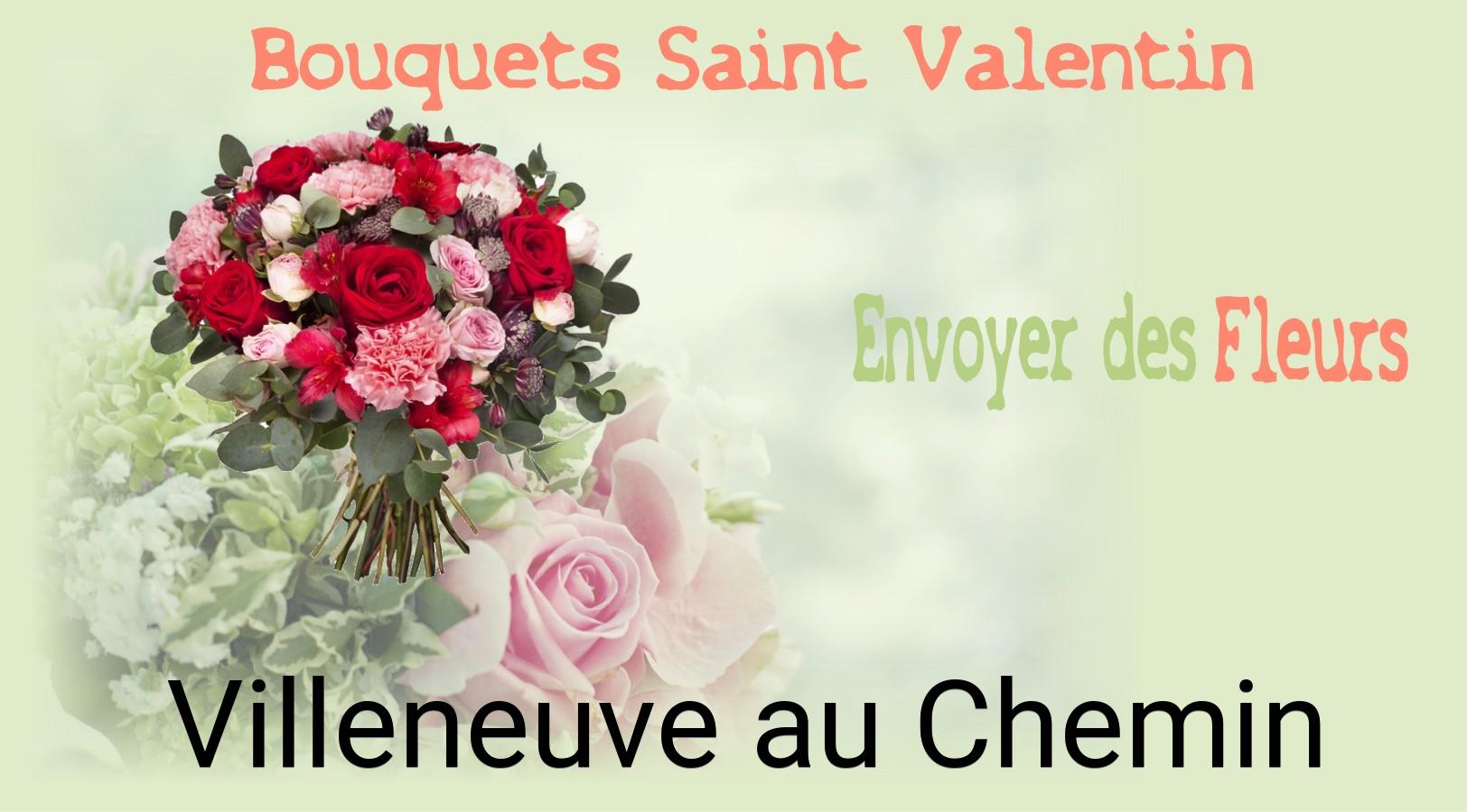 Roses de Saint-Valentin livrées à Villeneuve-au-Chemin
